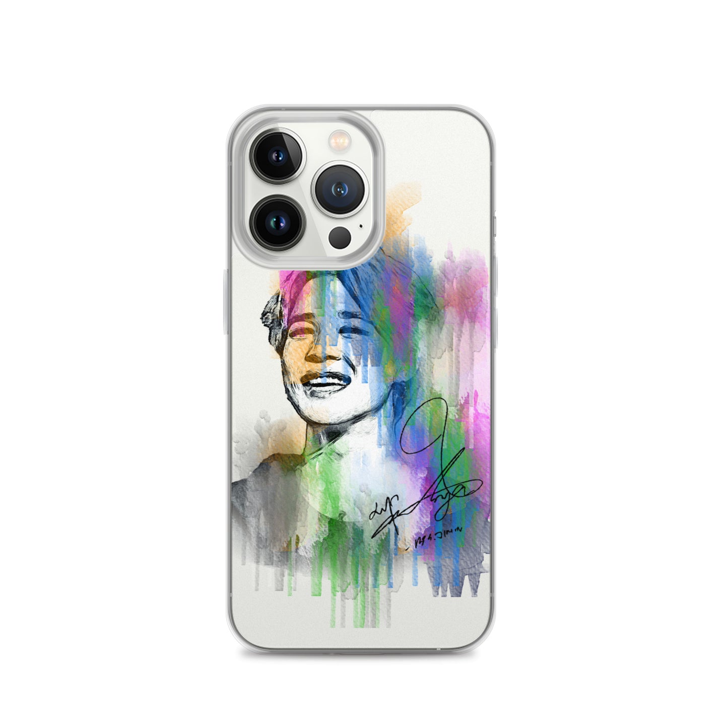 BTS Jimin, Park Ji-min Waterpaint portrait iPhone Case