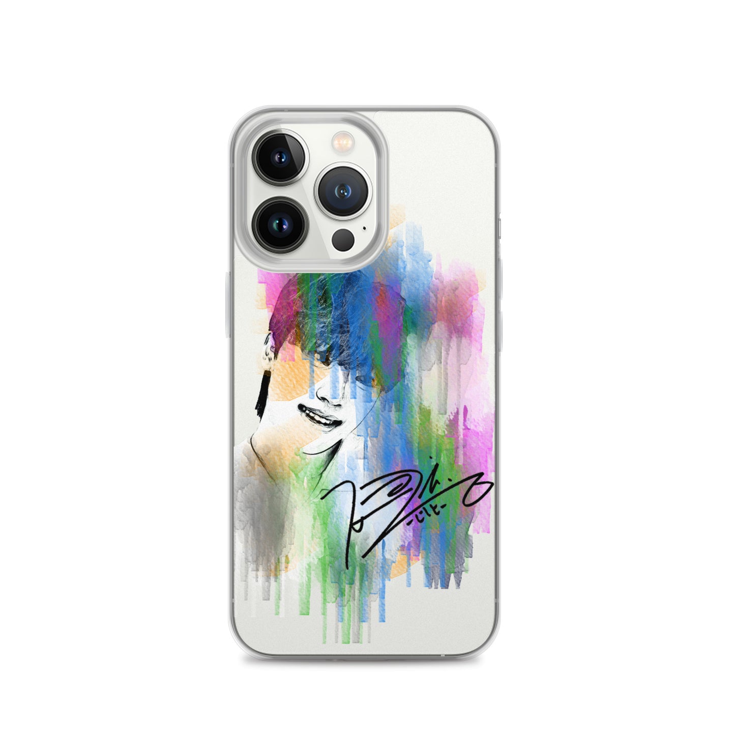 SEVENTEEN Dino, Lee Chan Waterpaint Portrait iPhone Case