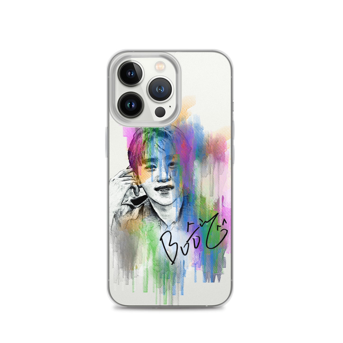 SEVENTEEN Seungkwan, Boo Seung-kwan Waterpaint Portrait iPhone Case