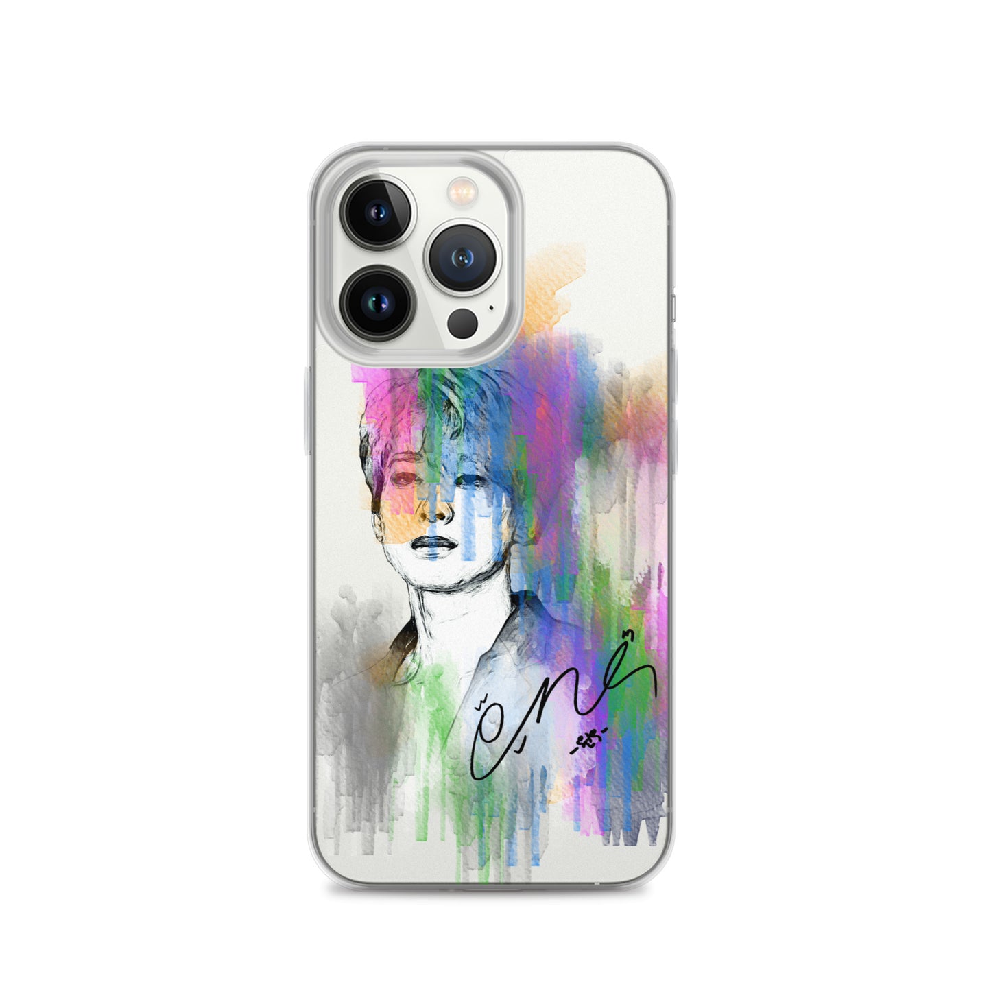 SEVENTEEN Wonwoo, Jeon Won-woo Waterpaint Portrait iPhone Case