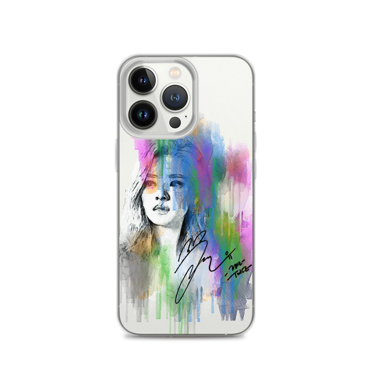 TWICE Jeongyeon, Yoo Jeong-yeon Waterpaint Portrait iPhone Case