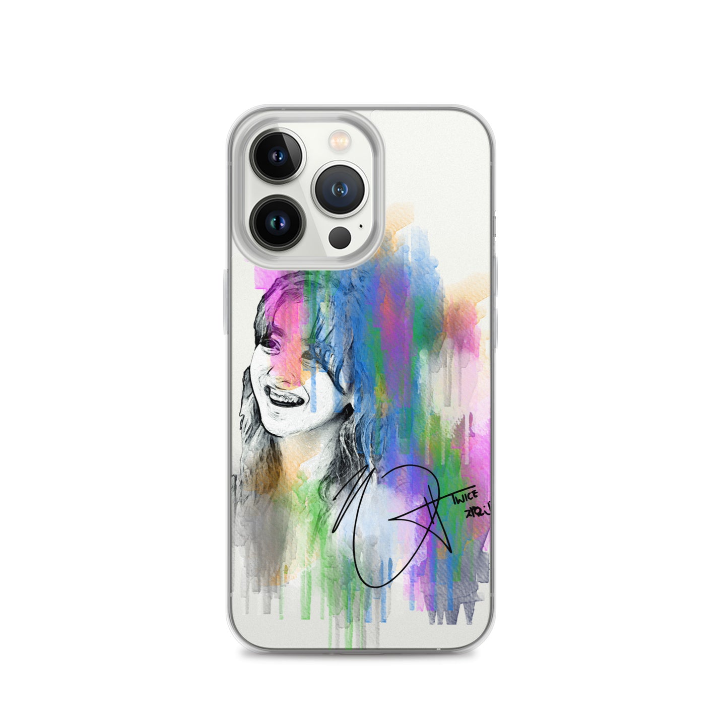 TWICE Jihyo, Park Ji-hyo Waterpaint Portrait iPhone Case