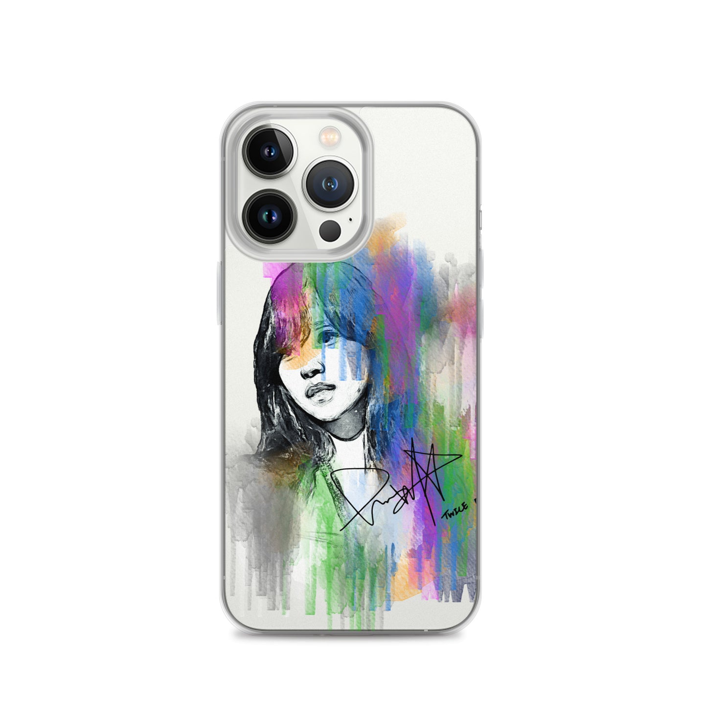 TWICE Mina, Mina Sharon Myoi Waterpaint Portrait iPhone Case