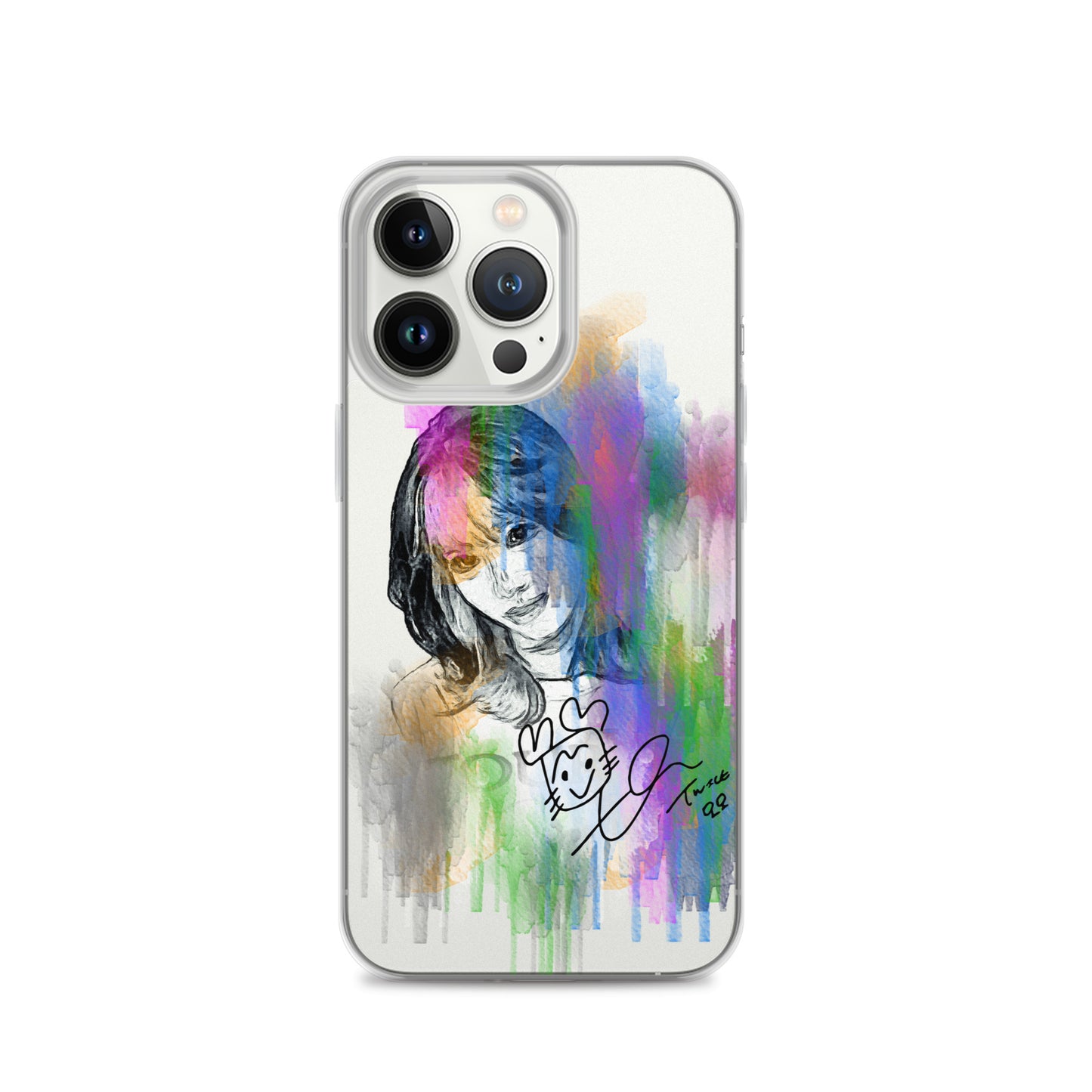 TWICE Momo, Hirai Momo Waterpaint Portrait iPhone Case