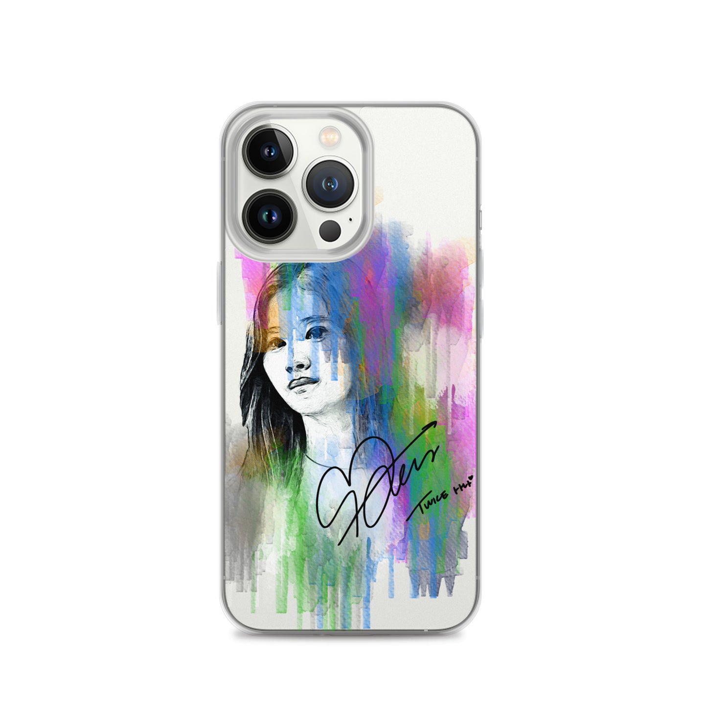 TWICE Sana, Minatozaki Sana Waterpaint Portrait iPhone Case