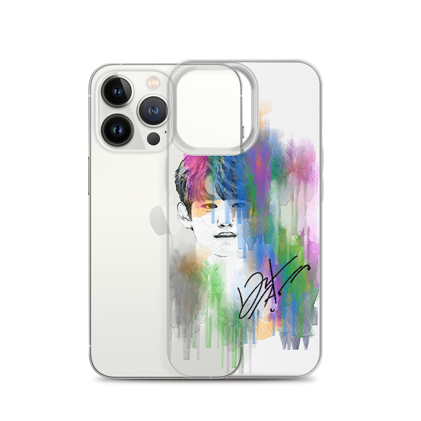 GOT7 Jinyoung, Park Jin-young Waterpaint Portrait iPhone Case