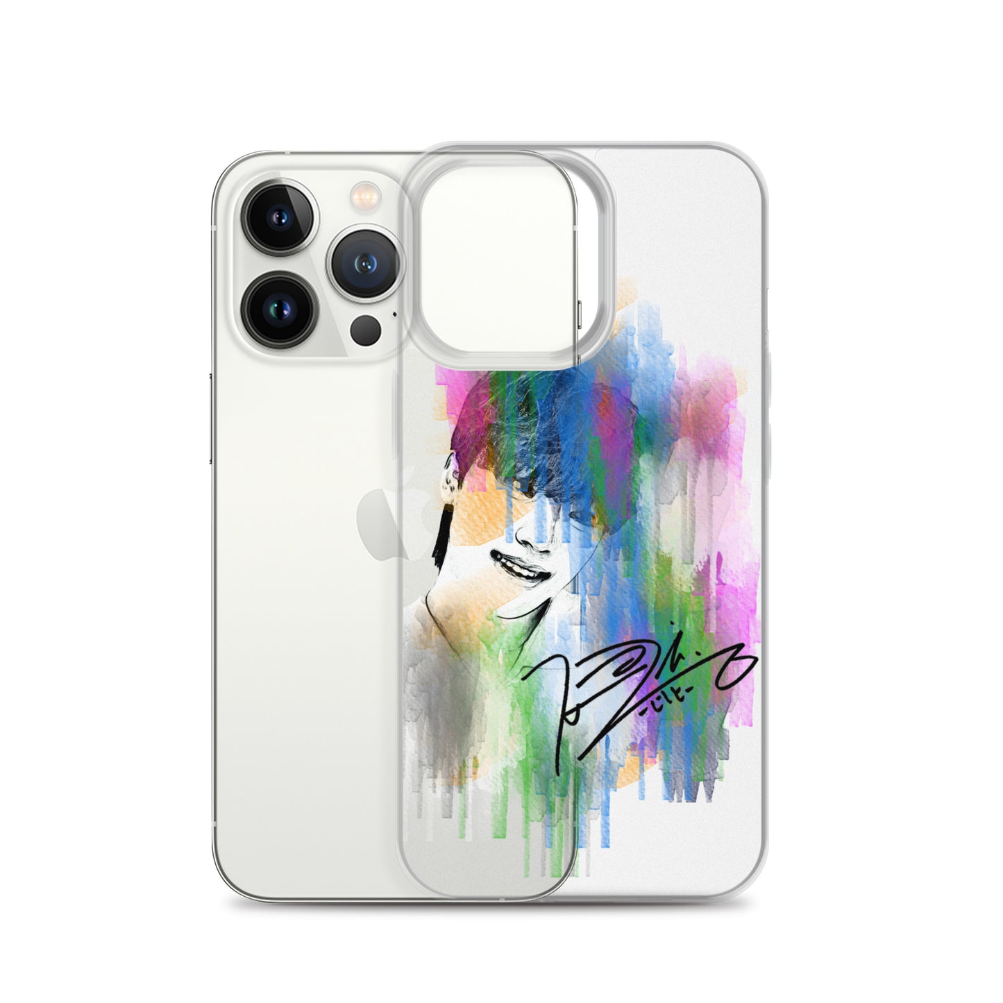 SEVENTEEN Dino, Lee Chan Waterpaint Portrait iPhone Case