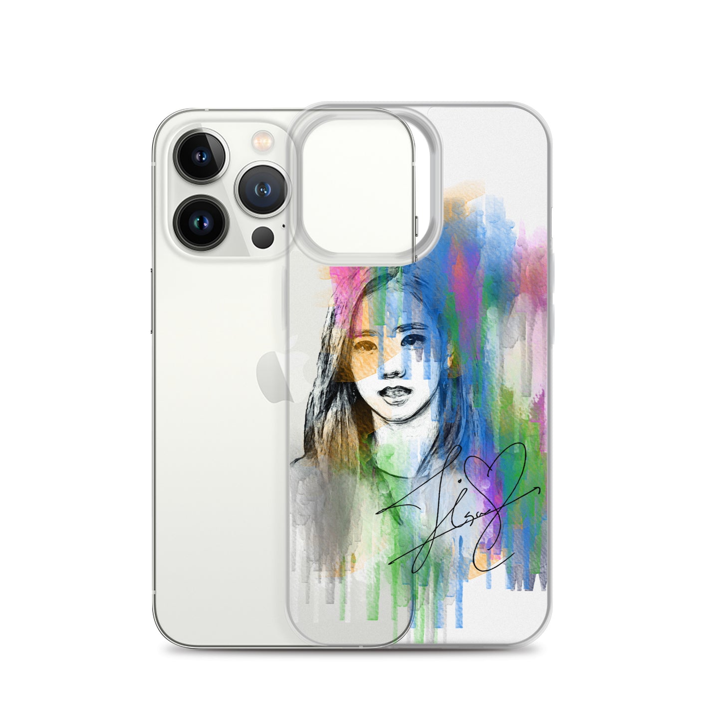 BLACKPINK Jisoo, Kim Jisoo Waterpaint Portrait iPhone Case - kpophow