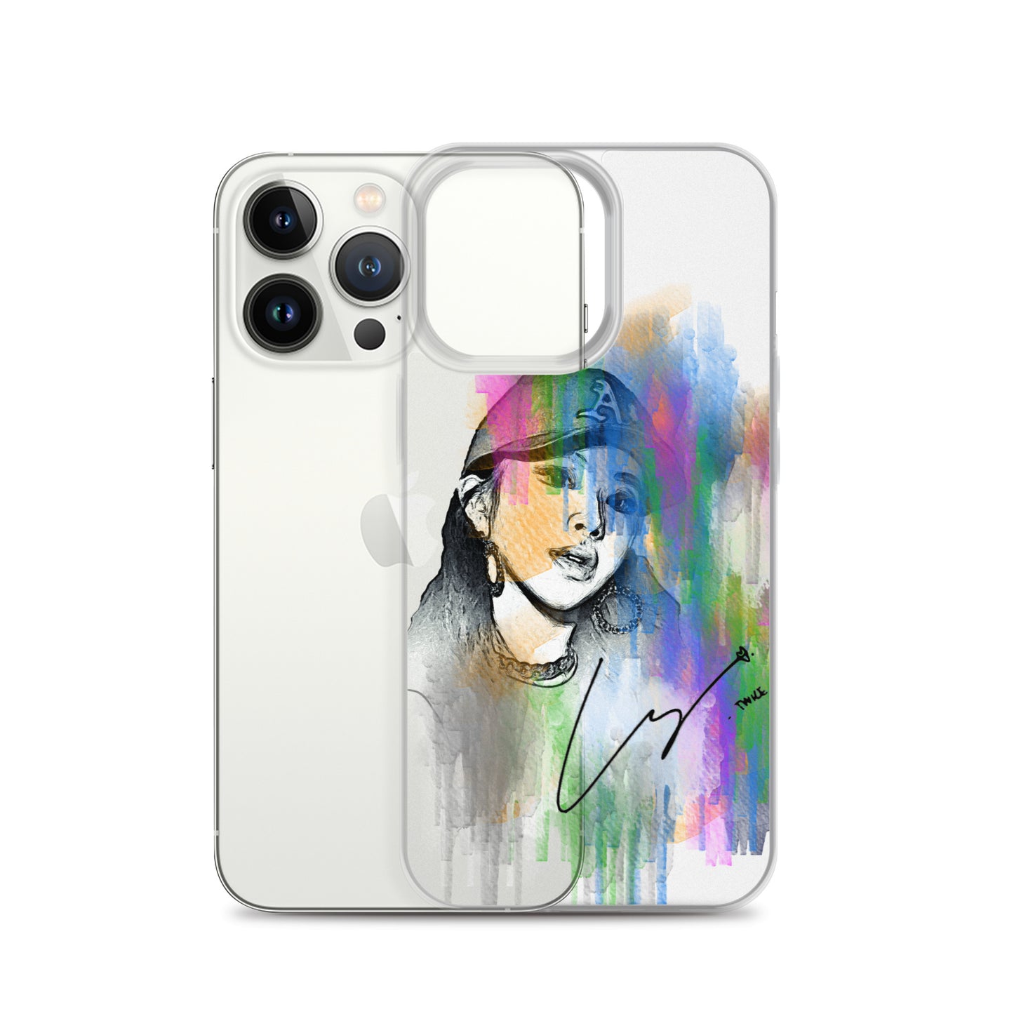 TWICE Chaeyoung, Son Chae-young Waterpaint Portrait iPhone Case