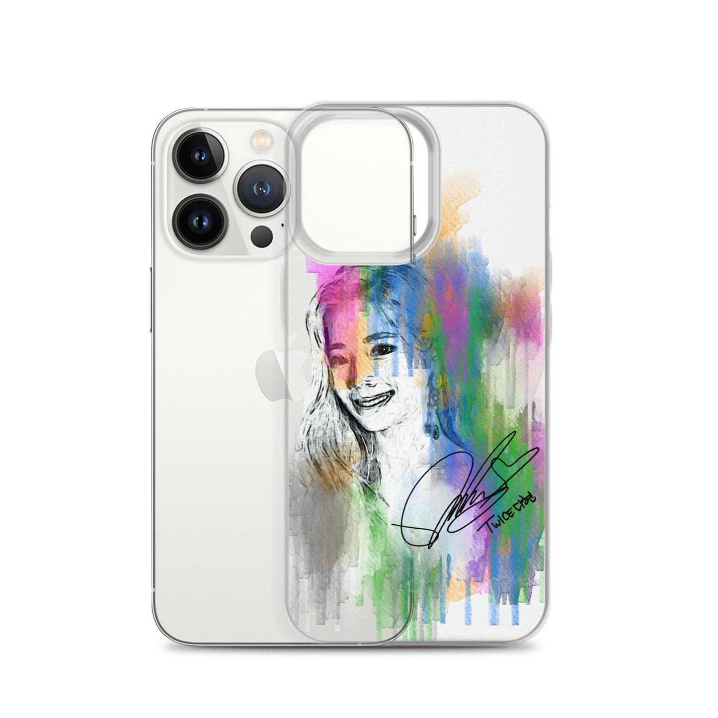 TWICE Dahyun, Kim Da Hyun Waterpaint Portrait iPhone Case