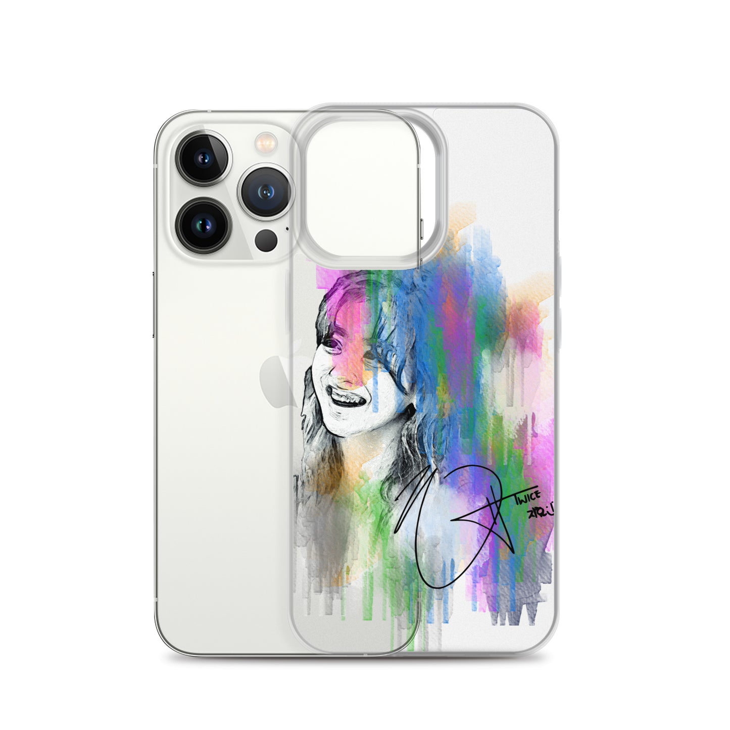 TWICE Jihyo, Park Ji-hyo Waterpaint Portrait iPhone Case