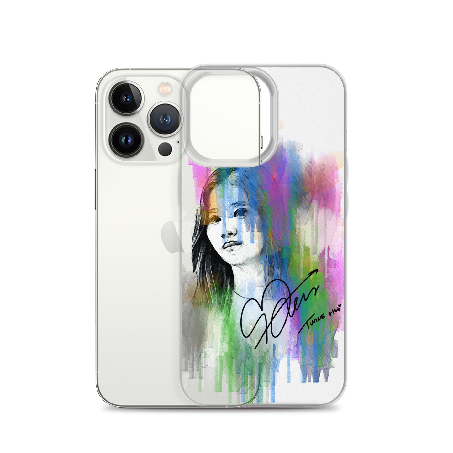 TWICE Sana, Minatozaki Sana Waterpaint Portrait iPhone Case