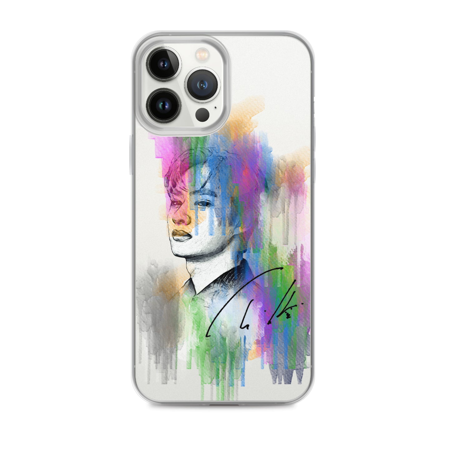 SEVENTEEN Jun, Wen Junhui Waterpaint Portrait iPhone Case