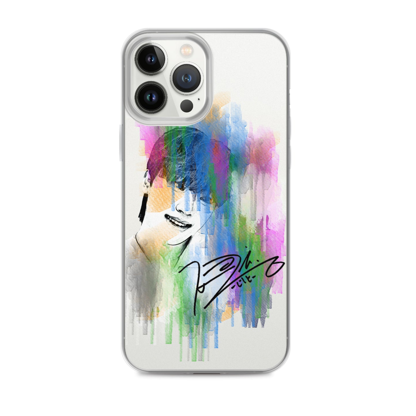 SEVENTEEN Dino, Lee Chan Waterpaint Portrait iPhone Case