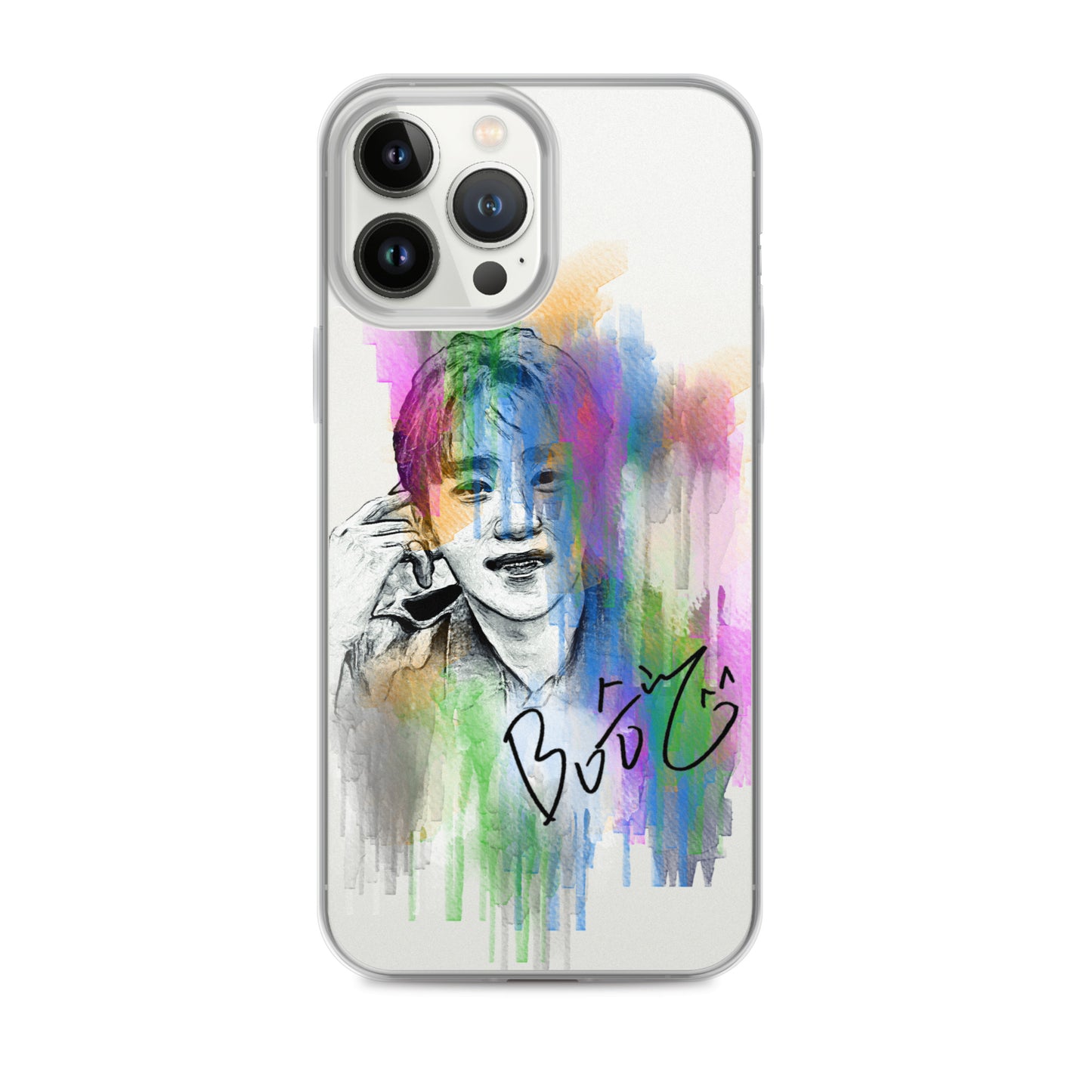 SEVENTEEN Seungkwan, Boo Seung-kwan Waterpaint Portrait iPhone Case