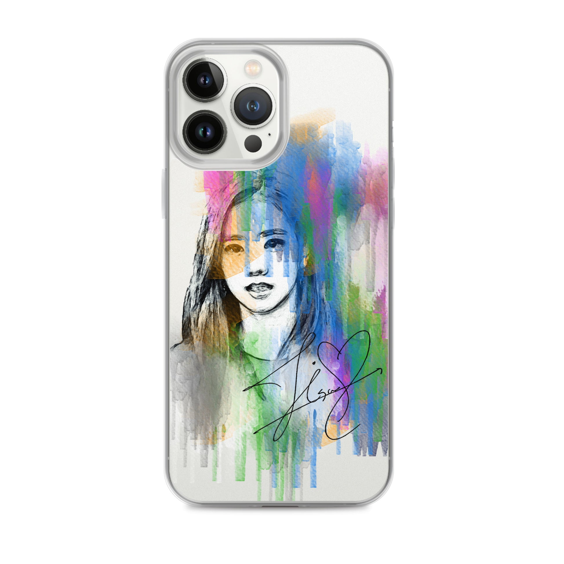 BLACKPINK Jisoo, Kim Jisoo Waterpaint Portrait iPhone Case - kpophow