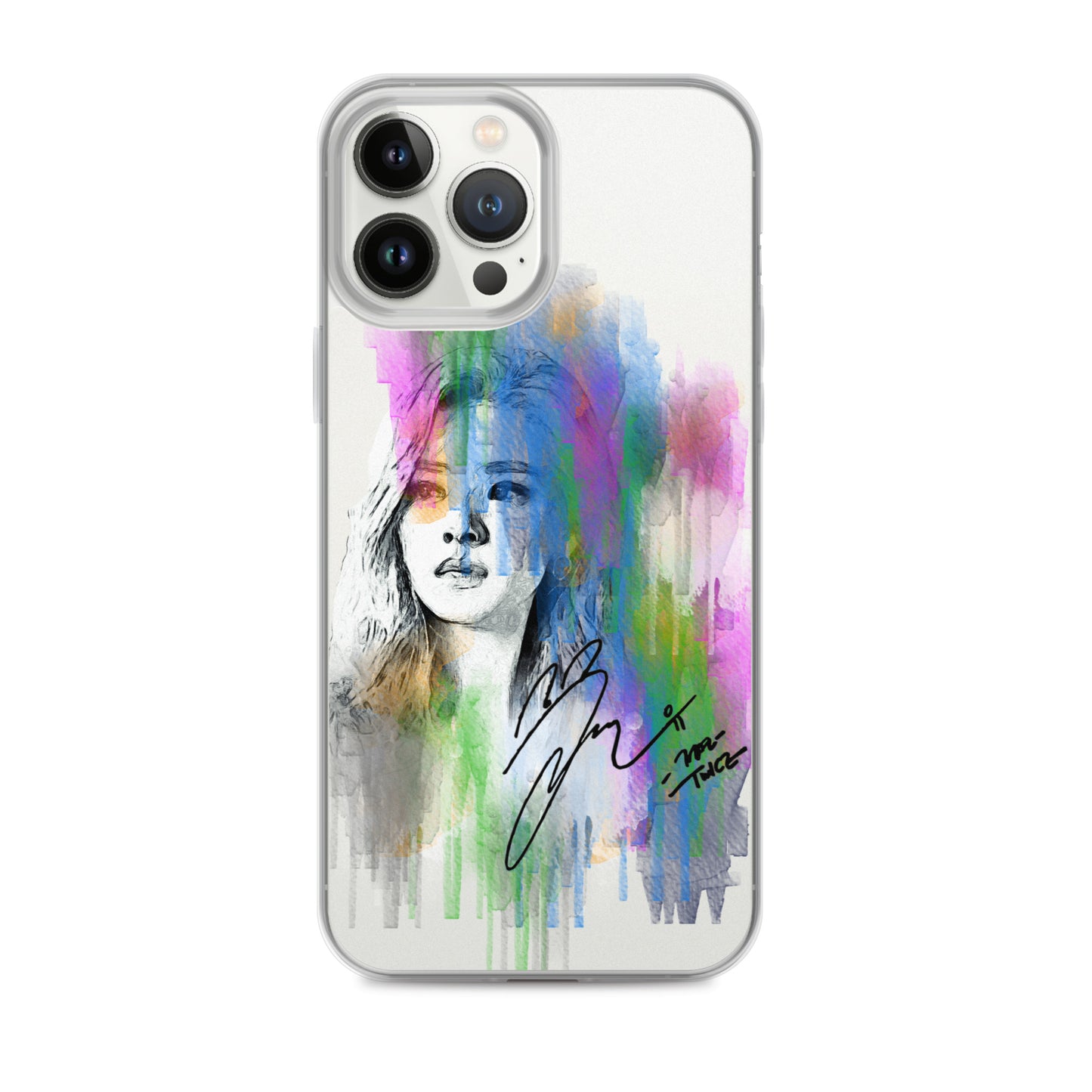 TWICE Jeongyeon, Yoo Jeong-yeon Waterpaint Portrait iPhone Case