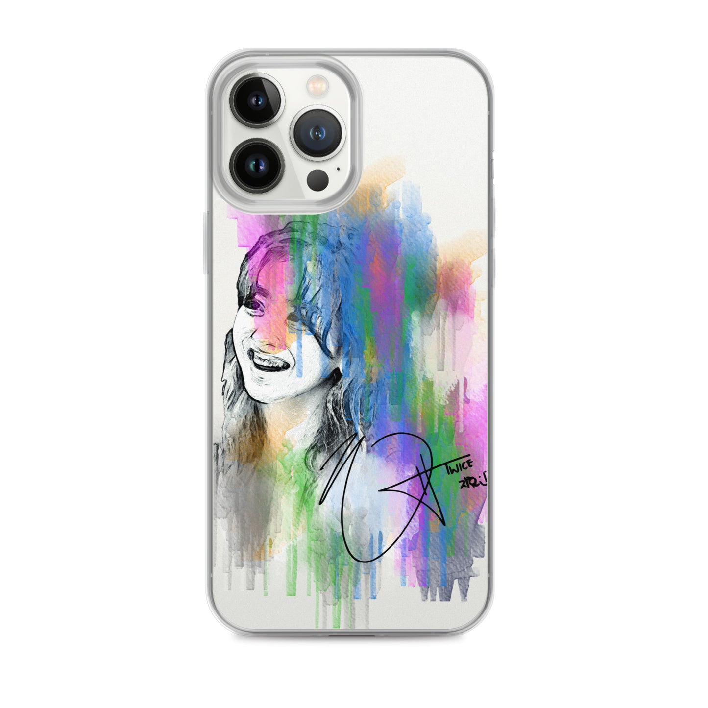 TWICE Jihyo, Park Ji-hyo Waterpaint Portrait iPhone Case