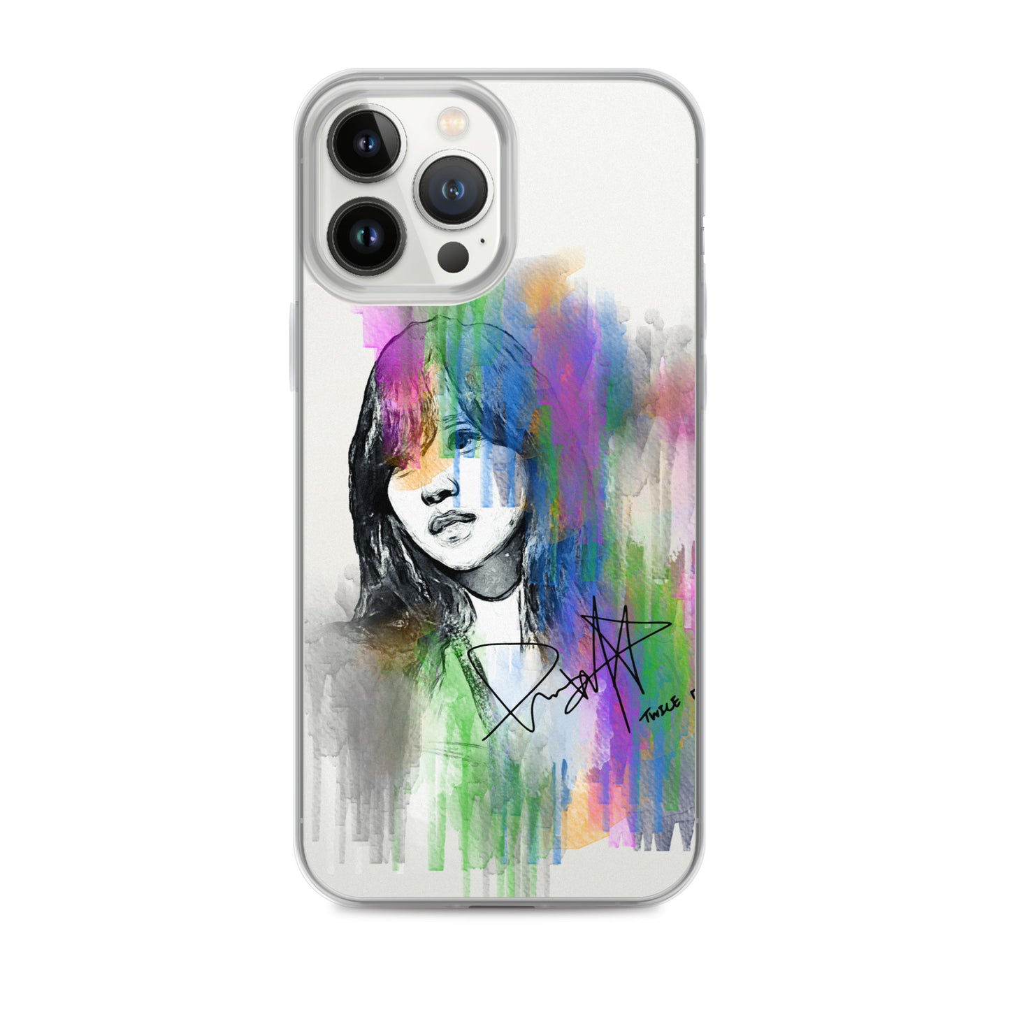 TWICE Mina, Mina Sharon Myoi Waterpaint Portrait iPhone Case