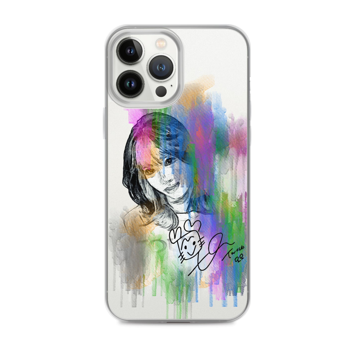 TWICE Momo, Hirai Momo Waterpaint Portrait iPhone Case