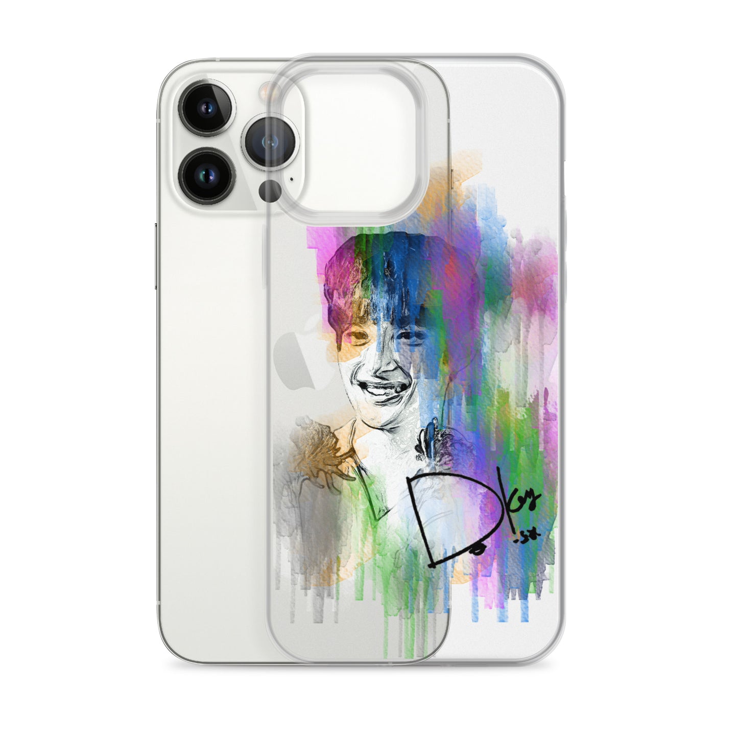 SEVENTEEN DK(Dokyeom), Lee Seok-min Waterpaint Portrait iPhone Case