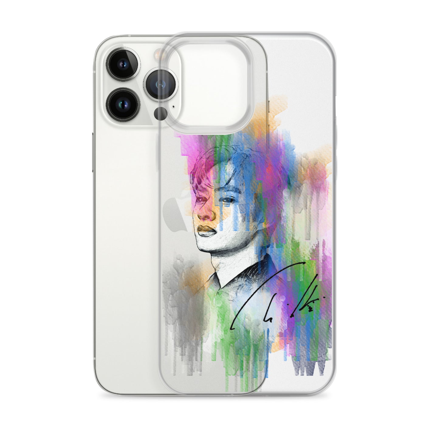 SEVENTEEN Jun, Wen Junhui Waterpaint Portrait iPhone Case