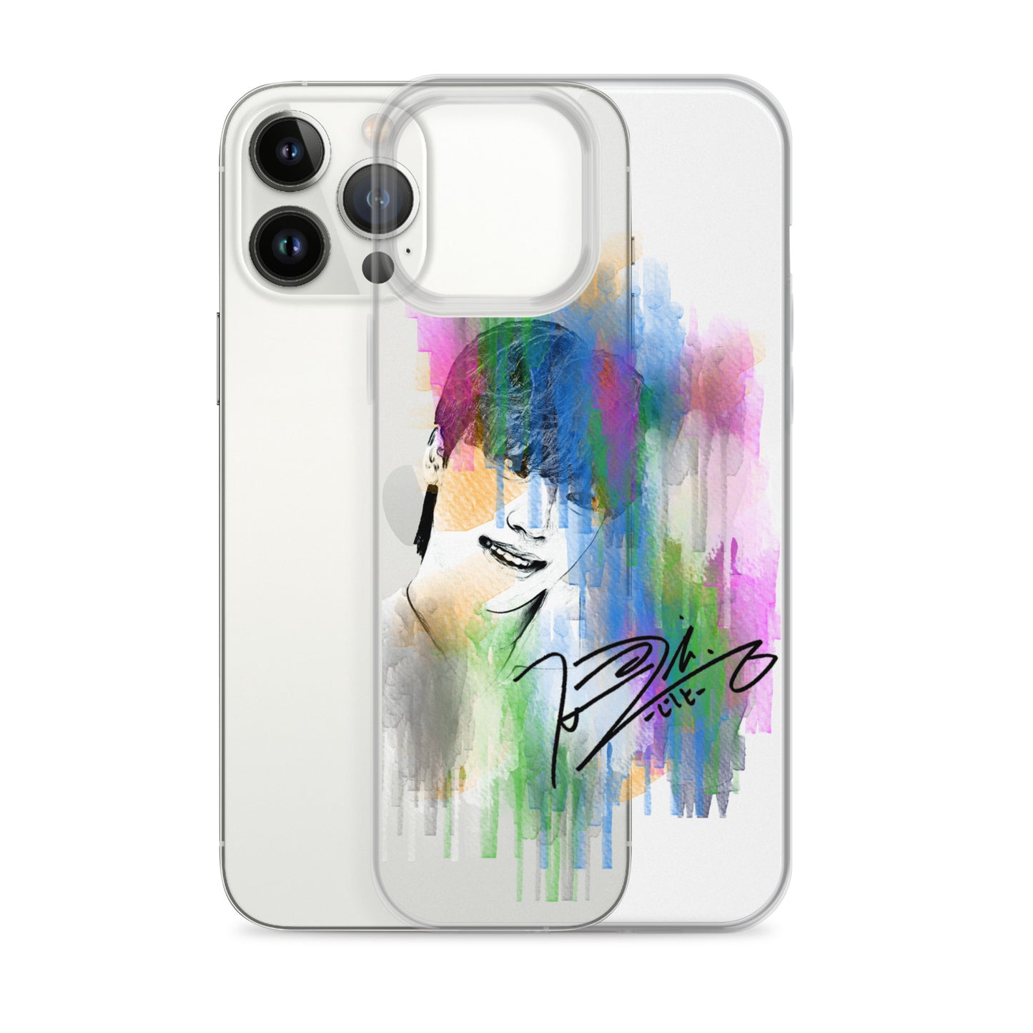 SEVENTEEN Dino, Lee Chan Waterpaint Portrait iPhone Case