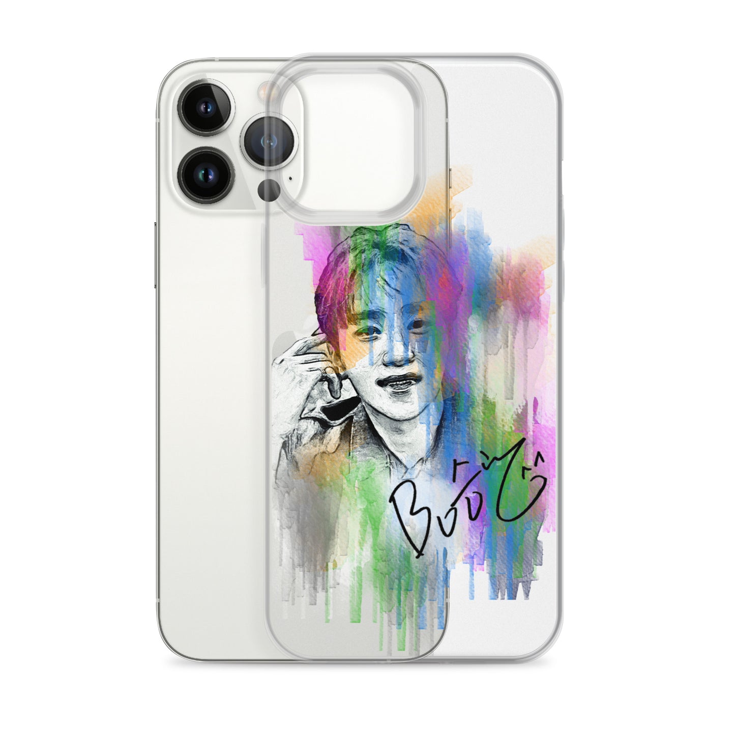 SEVENTEEN Seungkwan, Boo Seung-kwan Waterpaint Portrait iPhone Case