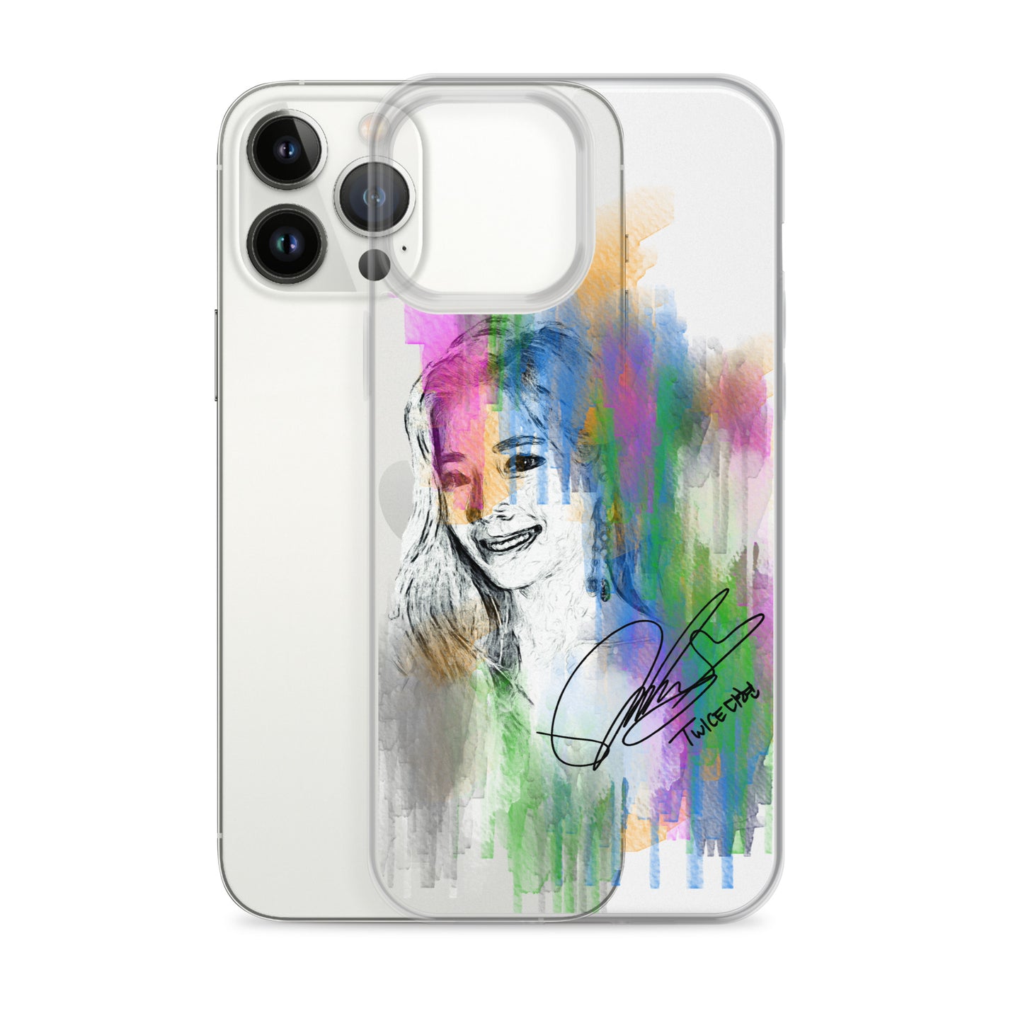 TWICE Dahyun, Kim Da Hyun Waterpaint Portrait iPhone Case