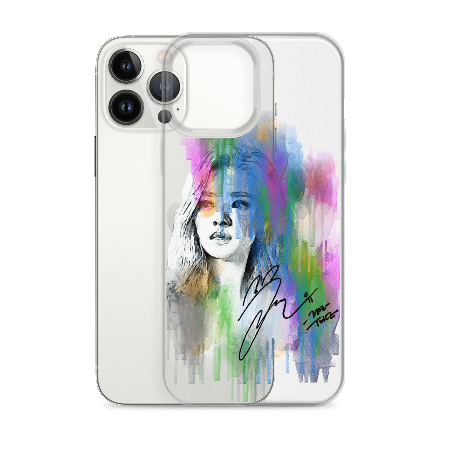 TWICE Jeongyeon, Yoo Jeong-yeon Waterpaint Portrait iPhone Case