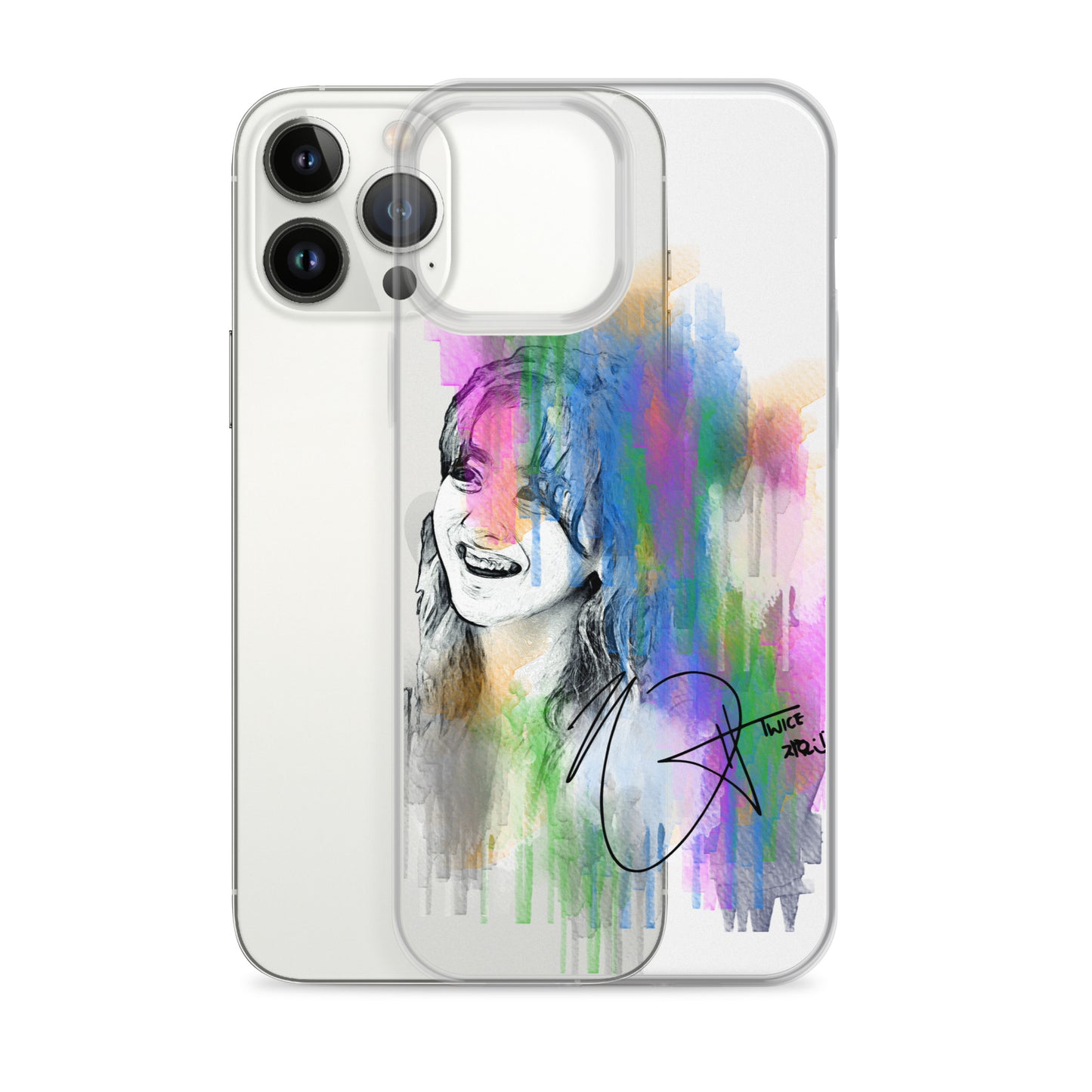 TWICE Jihyo, Park Ji-hyo Waterpaint Portrait iPhone Case