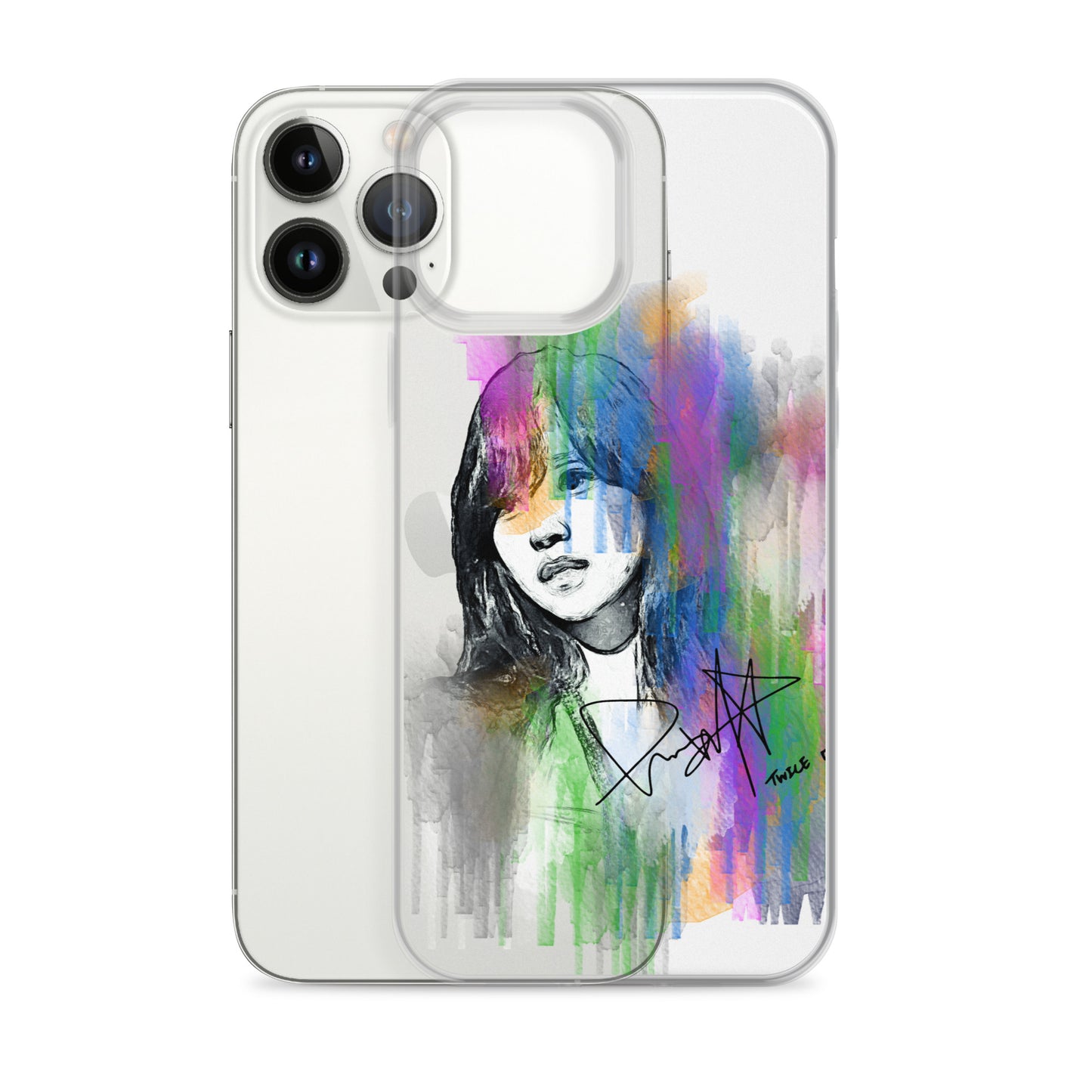 TWICE Mina, Mina Sharon Myoi Waterpaint Portrait iPhone Case