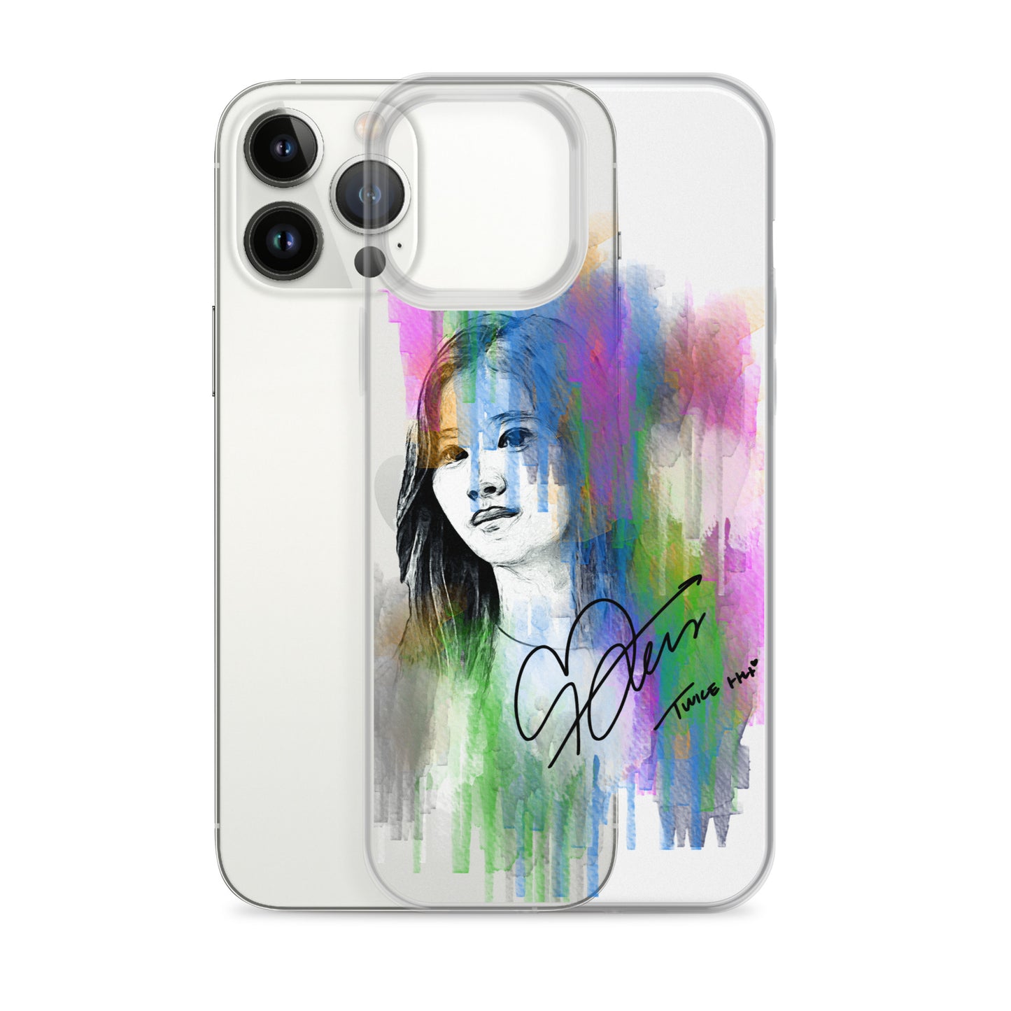 TWICE Sana, Minatozaki Sana Waterpaint Portrait iPhone Case