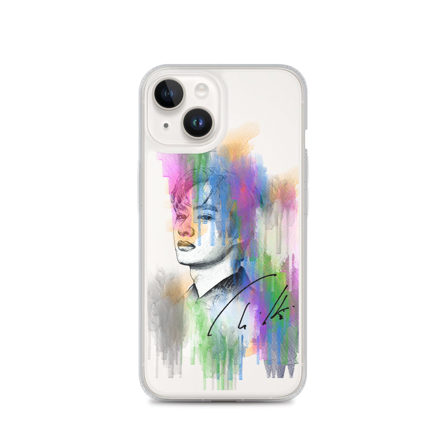 SEVENTEEN Jun, Wen Junhui Waterpaint Portrait iPhone Case