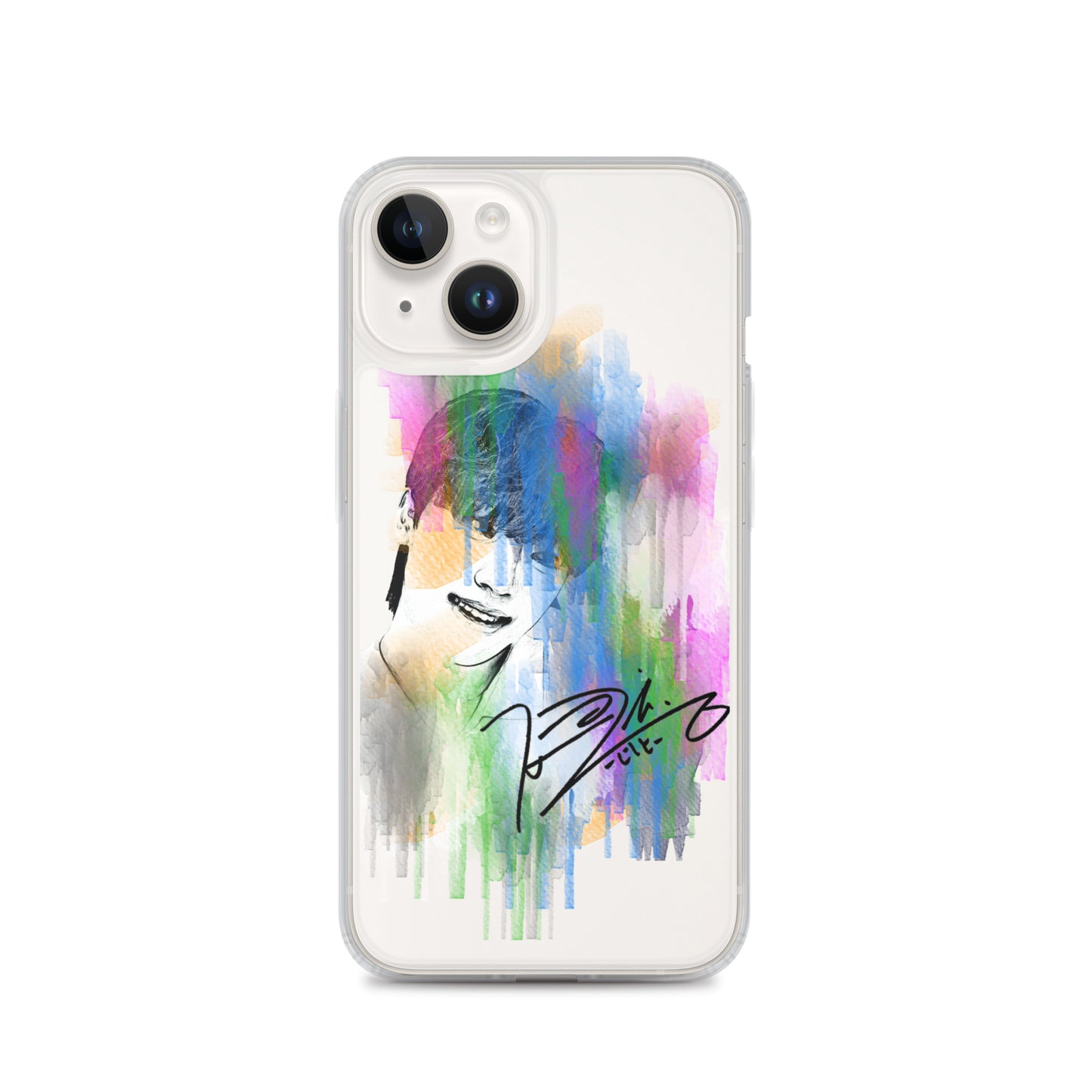 SEVENTEEN Dino, Lee Chan Waterpaint Portrait iPhone Case