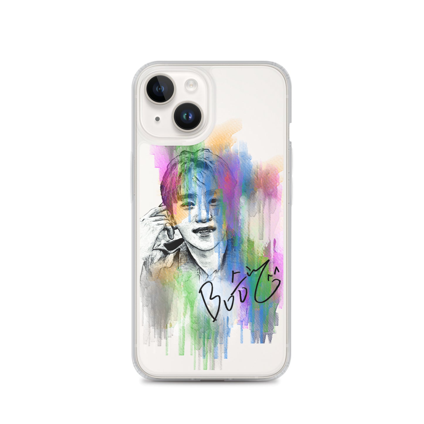 SEVENTEEN Seungkwan, Boo Seung-kwan Waterpaint Portrait iPhone Case