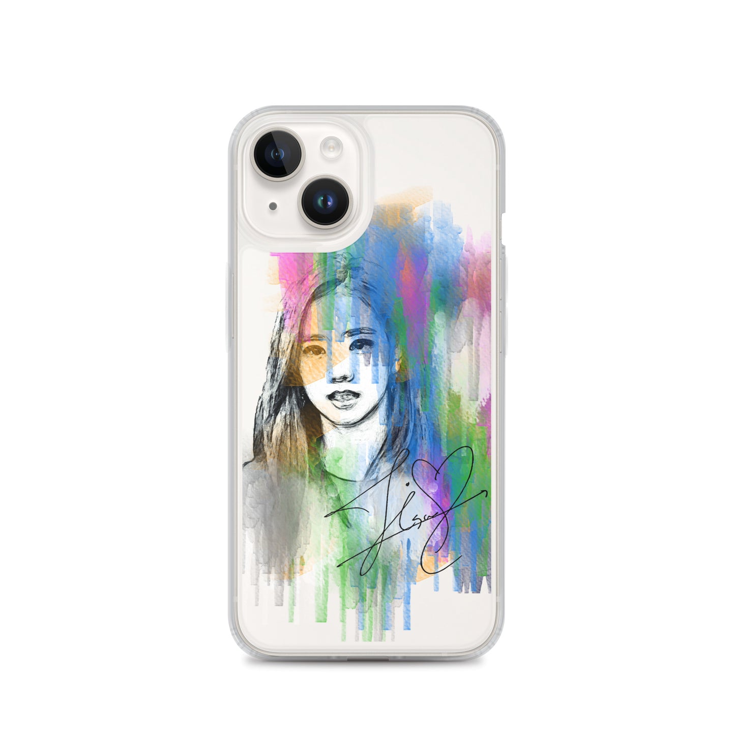 BLACKPINK Jisoo, Kim Jisoo Waterpaint Portrait iPhone Case - kpophow