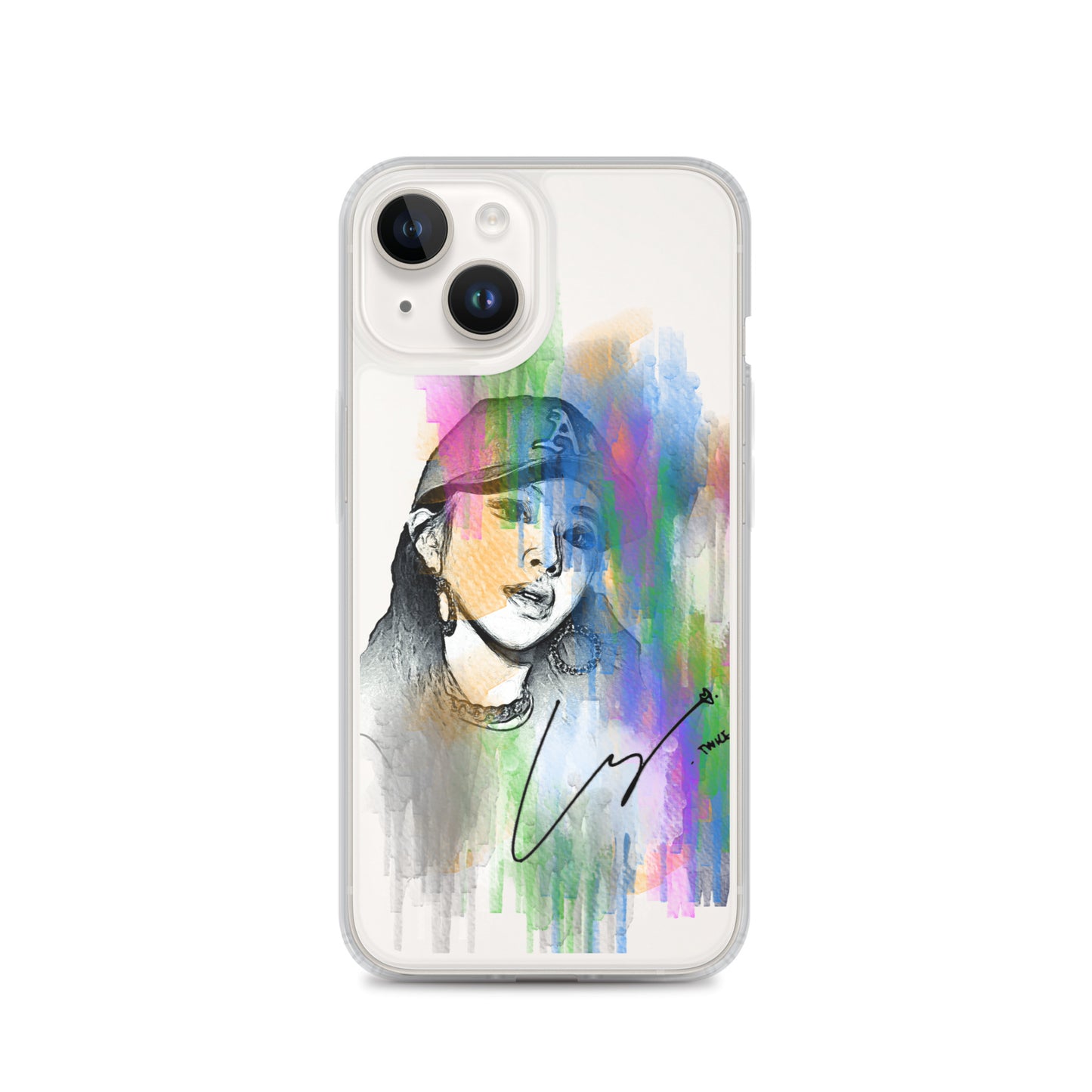 TWICE Chaeyoung, Son Chae-young Waterpaint Portrait iPhone Case