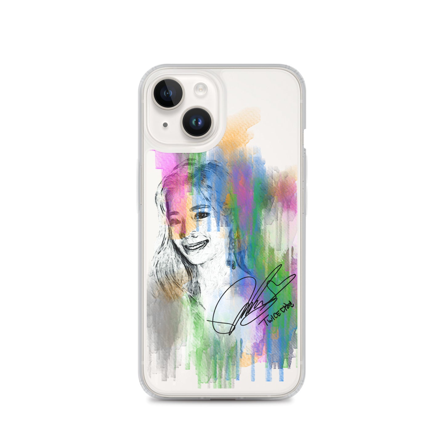 TWICE Dahyun, Kim Da Hyun Waterpaint Portrait iPhone Case