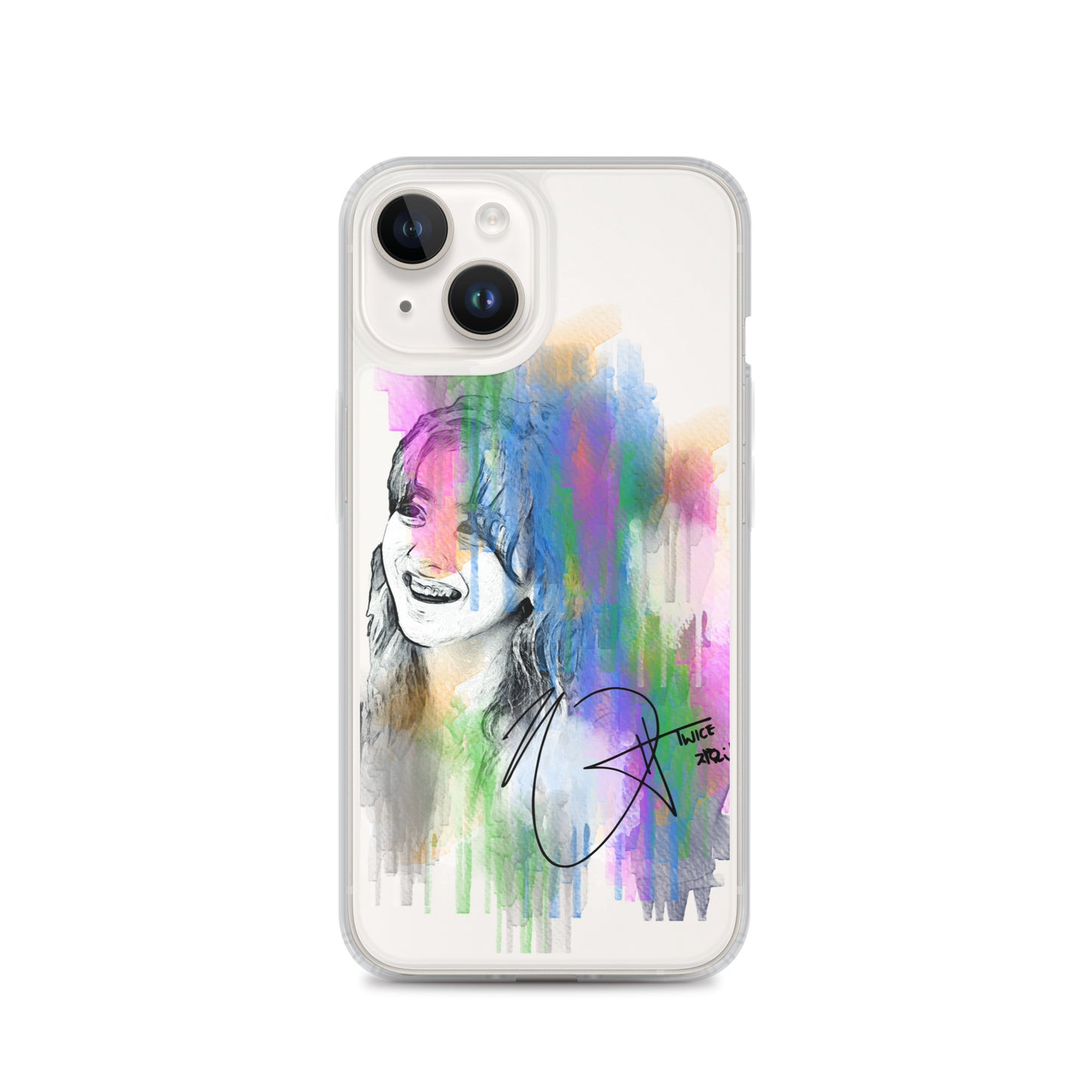 TWICE Jihyo, Park Ji-hyo Waterpaint Portrait iPhone Case