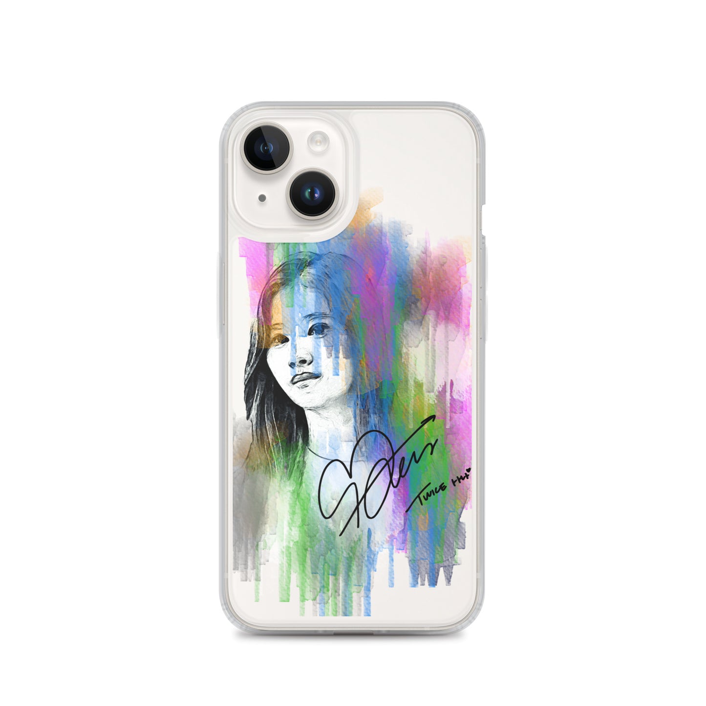 TWICE Sana, Minatozaki Sana Waterpaint Portrait iPhone Case