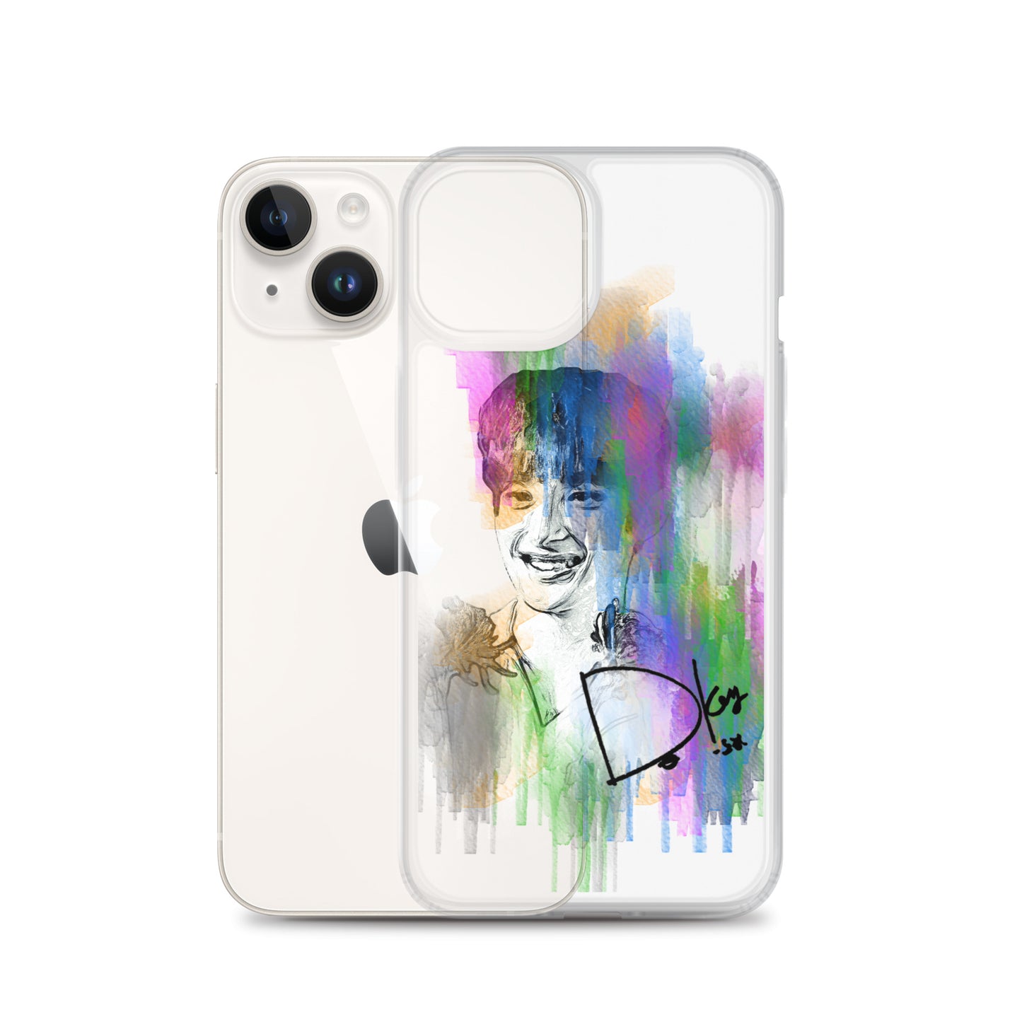 SEVENTEEN DK(Dokyeom), Lee Seok-min Waterpaint Portrait iPhone Case