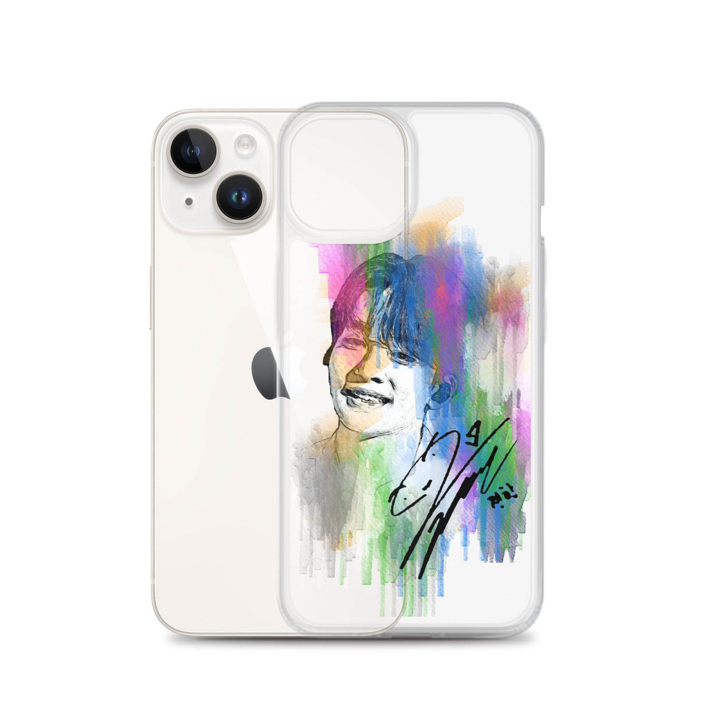 SEVENTEEN Jeonghan, Yoon Jeonghan Waterpaint Portrait iPhone Case