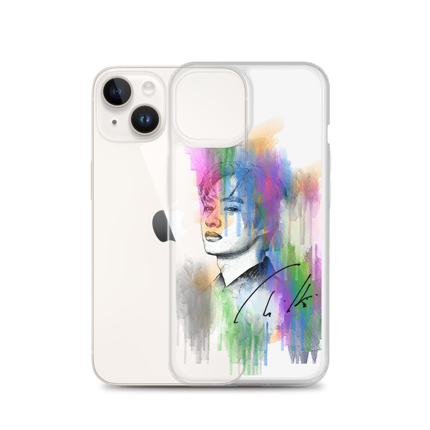 SEVENTEEN Jun, Wen Junhui Waterpaint Portrait iPhone Case