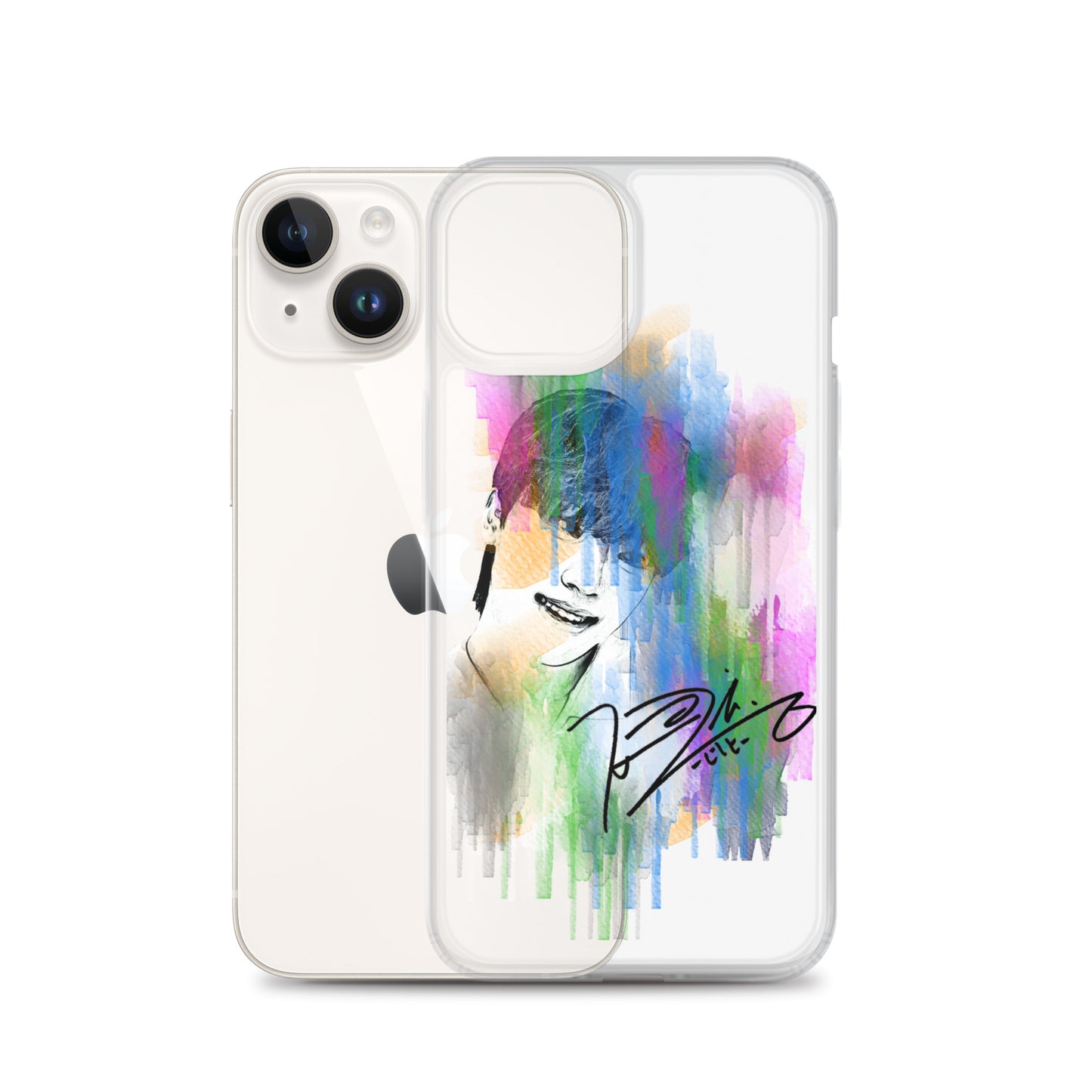 SEVENTEEN Dino, Lee Chan Waterpaint Portrait iPhone Case