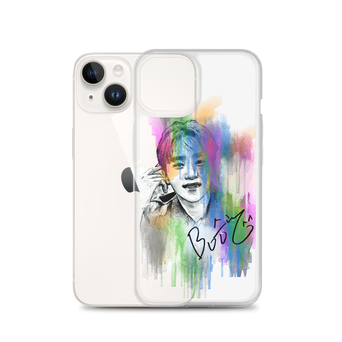 SEVENTEEN Seungkwan, Boo Seung-kwan Waterpaint Portrait iPhone Case