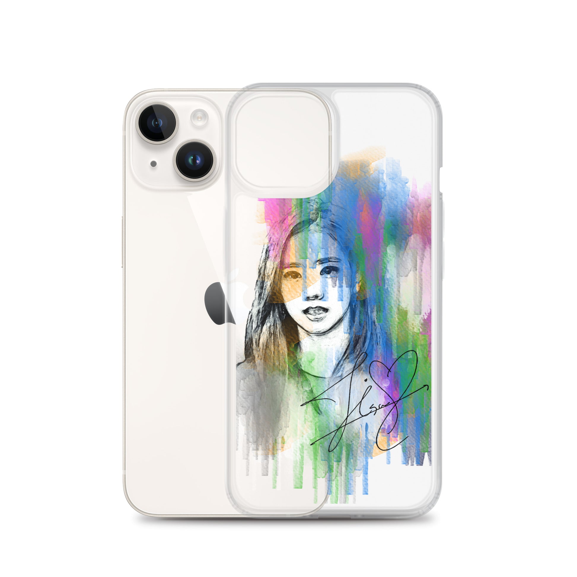 BLACKPINK Jisoo, Kim Jisoo Waterpaint Portrait iPhone Case - kpophow