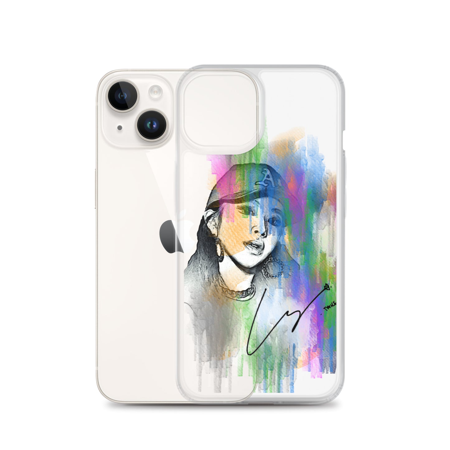 TWICE Chaeyoung, Son Chae-young Waterpaint Portrait iPhone Case