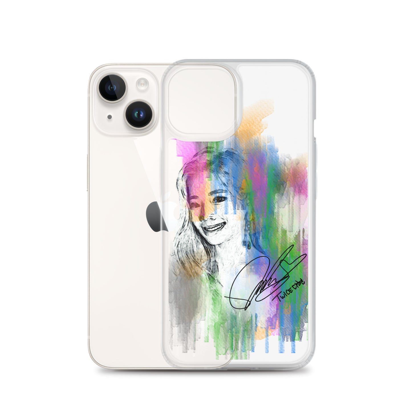 TWICE Dahyun, Kim Da Hyun Waterpaint Portrait iPhone Case