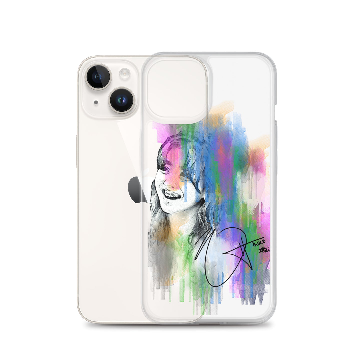 TWICE Jihyo, Park Ji-hyo Waterpaint Portrait iPhone Case